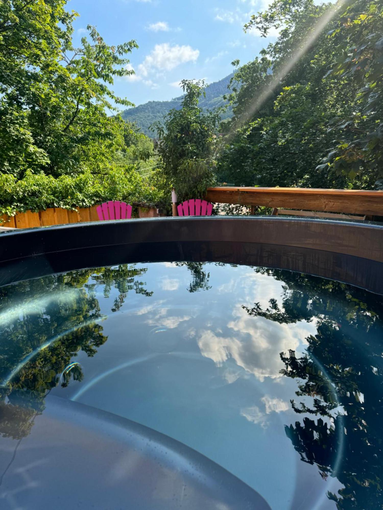 Gite Au Manoir Des Sens Avec Bain Nordique Jacuzzi Bergheim Exterior photo